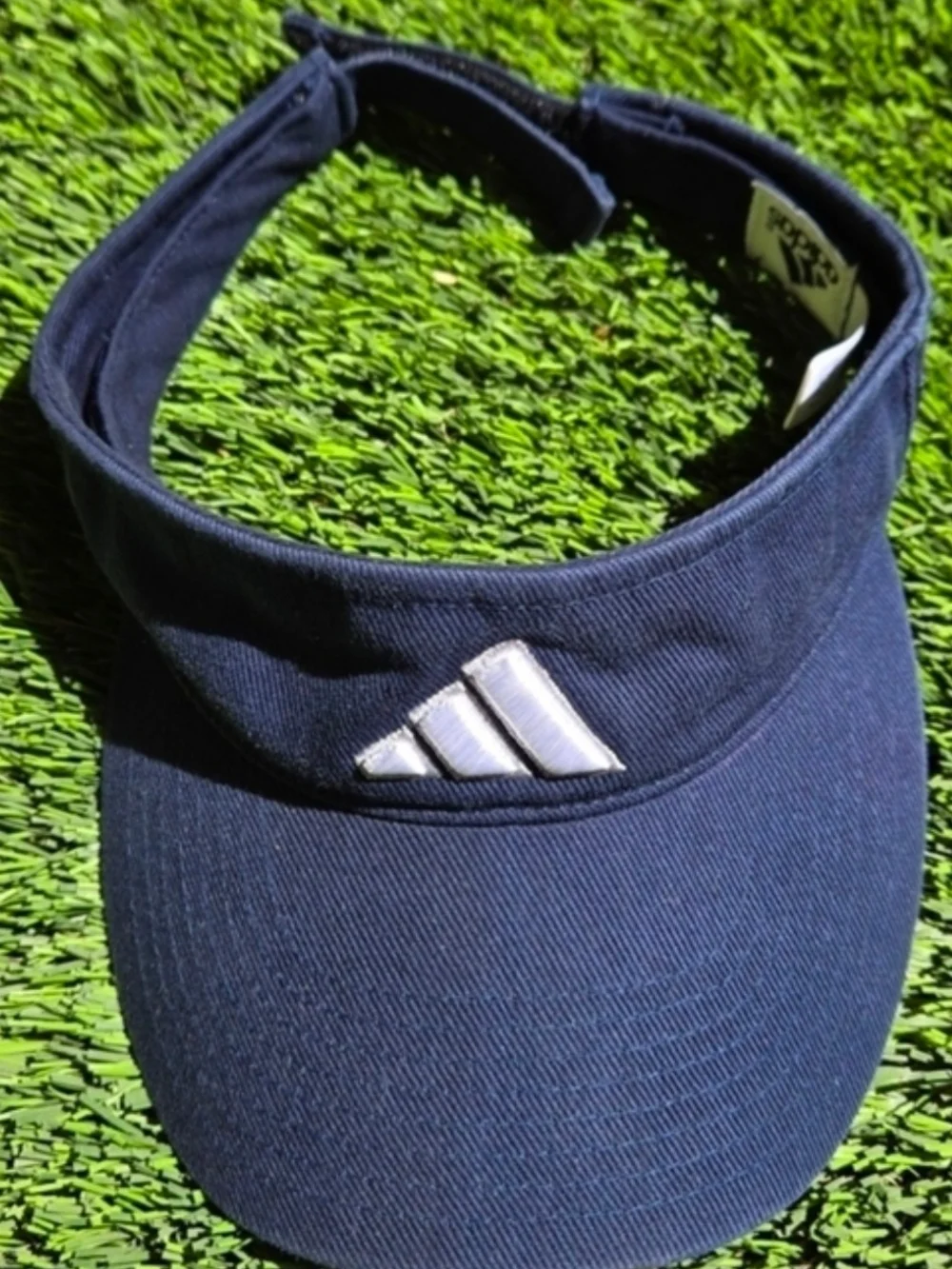 Adidas Navy Visor with White Logo